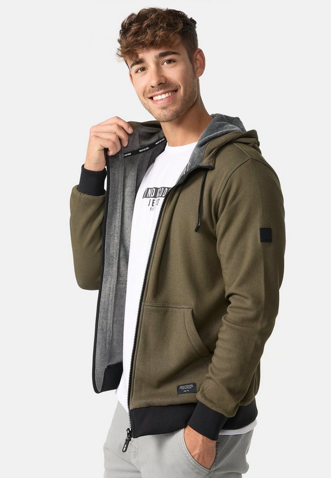Indicode Sweatjacke INDuff mit gefütterter Kapuze von Indicode