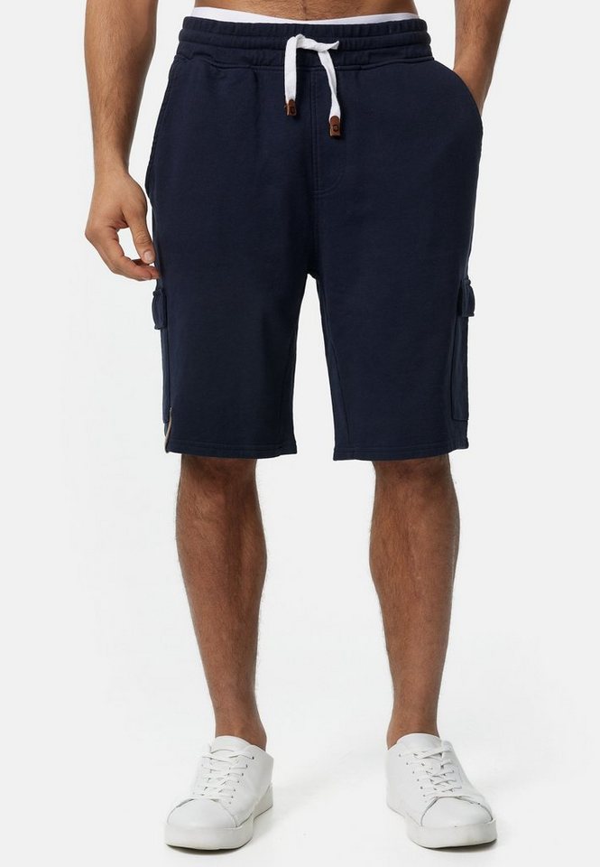 Indicode Sweatshorts White Rock aus 100 % Baumwolle von Indicode