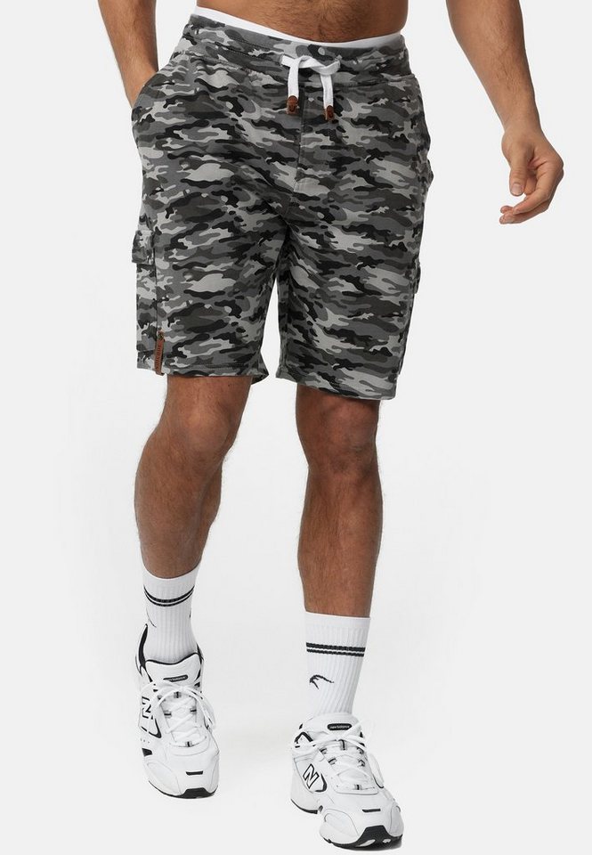 Indicode Sweatshorts White Rock aus 100 % Baumwolle von Indicode