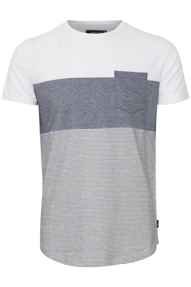 Indicode T-Shirt IDMorler T-Shirt im Colorblock-Look von Indicode