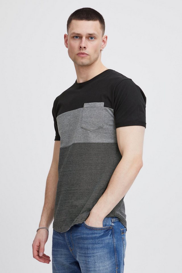 Indicode T-Shirt IDMorler T-Shirt im Colorblock-Look von Indicode