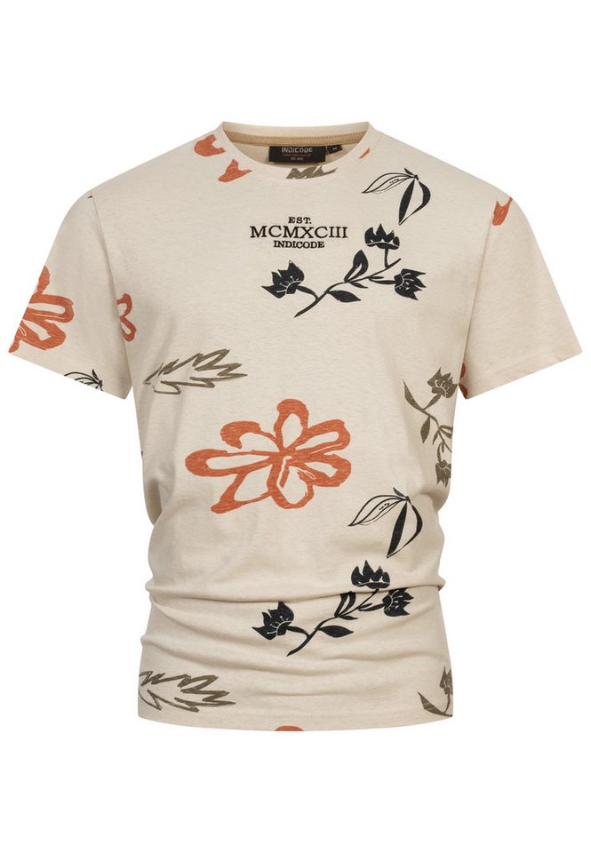 Indicode T-Shirt INAsbjorn T-Shirt mit hochwertig verarbeiteten Details von Indicode