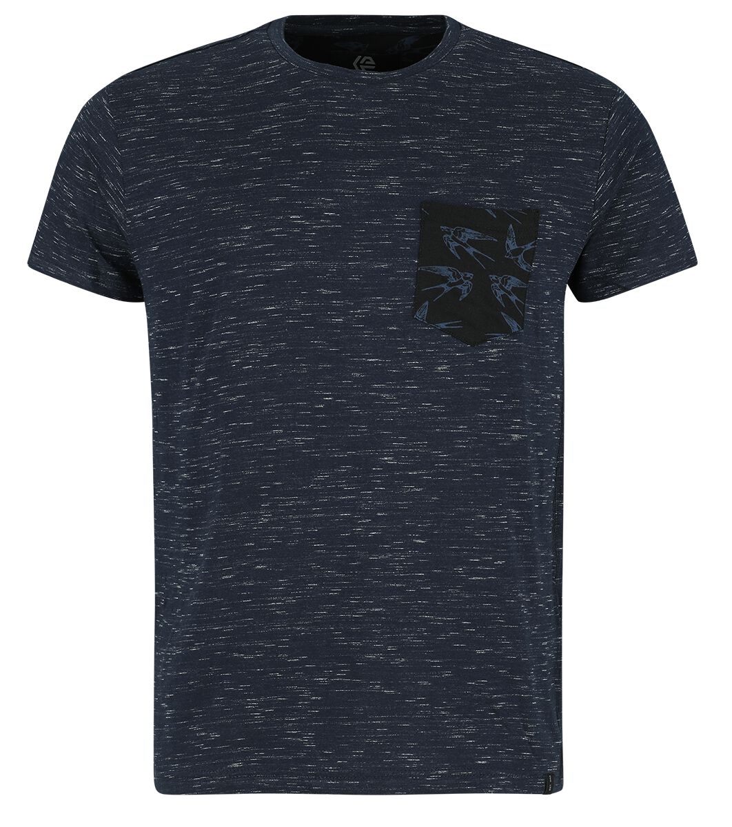 Indicode T-Shirt - INBlaine - M bis XXL - für Männer - Größe L - navy von Indicode