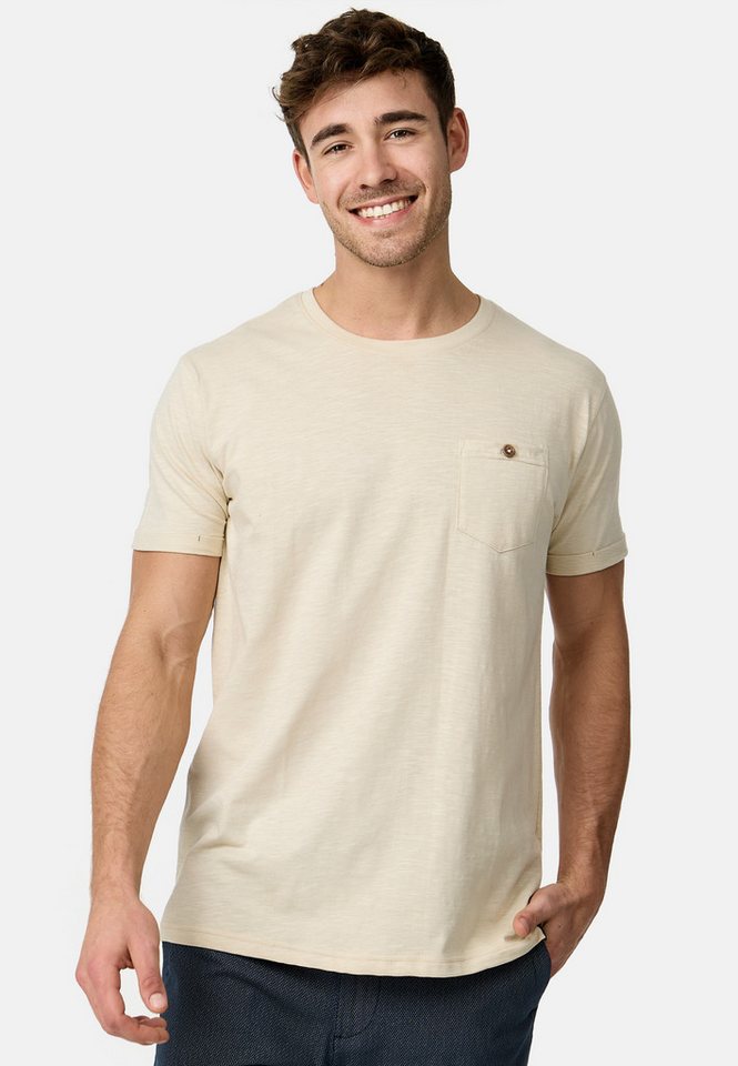 Indicode T-Shirt INJon T-Shirt mit Brusttasche aus 100% Baumwolle von Indicode