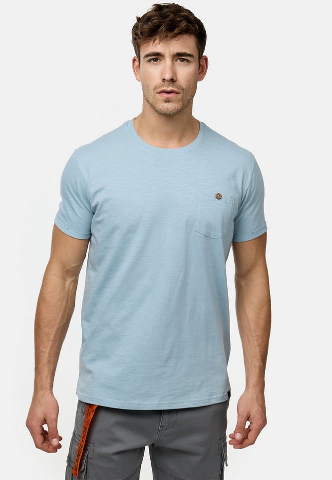 Indicode T-Shirt INJon T-Shirt mit Brusttasche aus 100% Baumwolle von Indicode