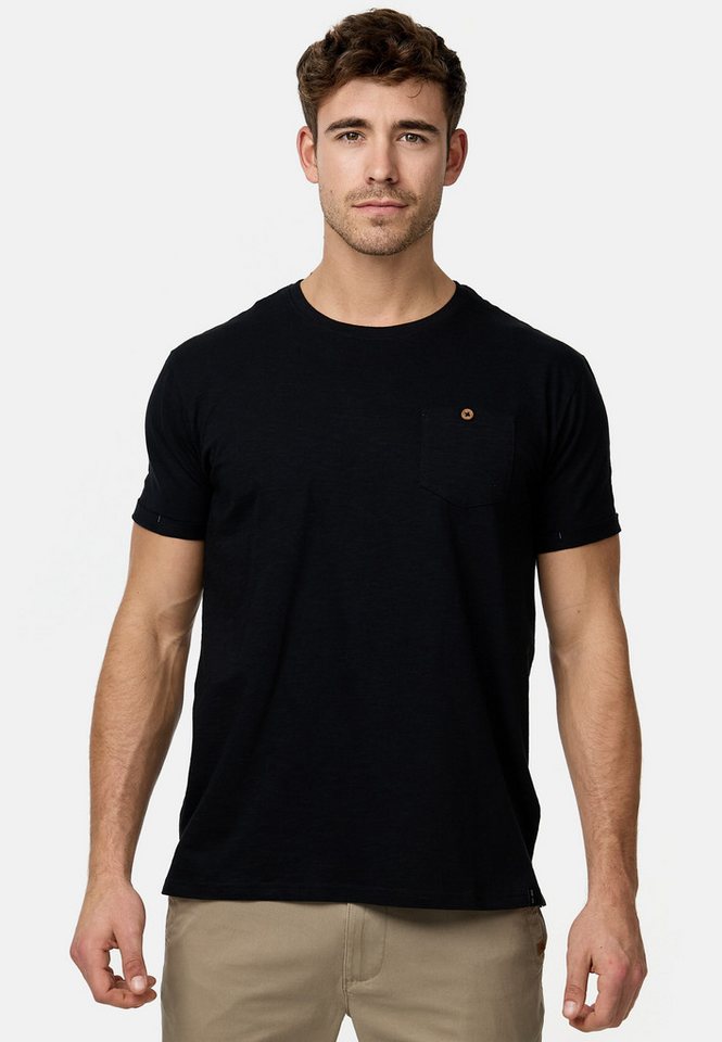 Indicode T-Shirt INJon T-Shirt mit Brusttasche aus 100% Baumwolle von Indicode