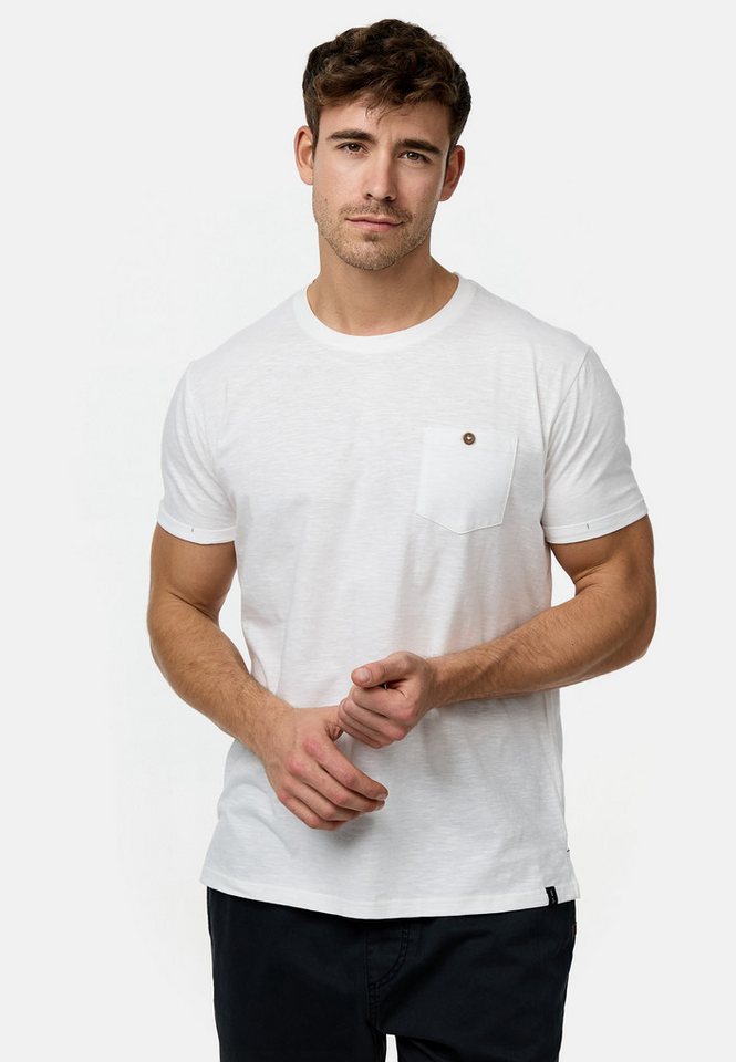 Indicode T-Shirt INJon T-Shirt mit Brusttasche aus 100% Baumwolle von Indicode