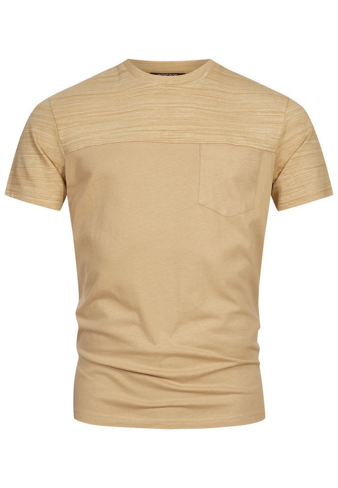Indicode T-Shirt INSprings mit dezenter Brusttasche aus angenehmem Material von Indicode