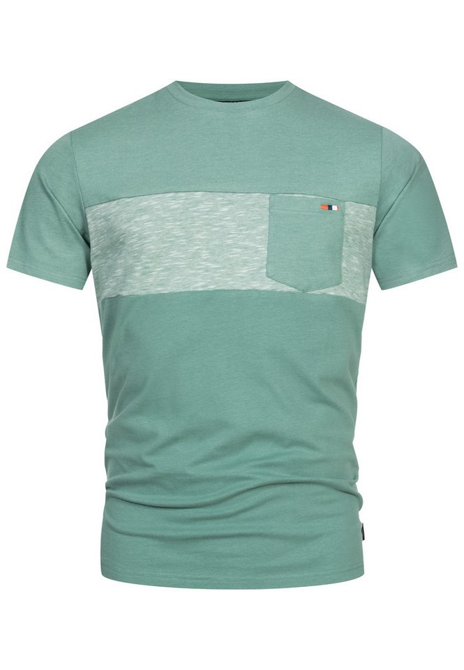 Indicode T-Shirt INSprings mit dezenter Brusttasche aus angenehmem Material von Indicode