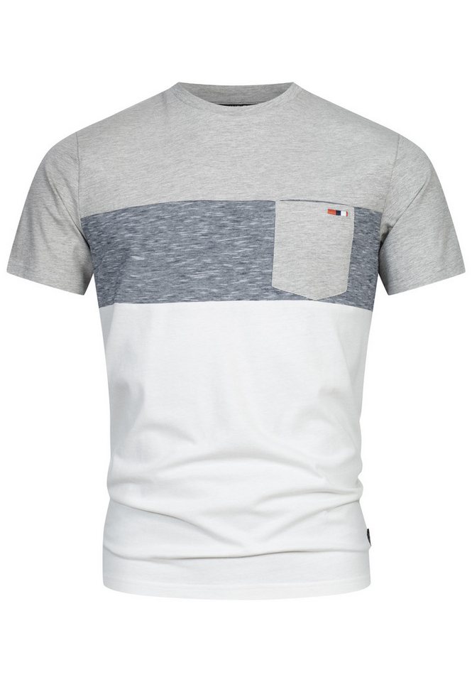 Indicode T-Shirt INSprings mit dezenter Brusttasche aus angenehmem Material von Indicode