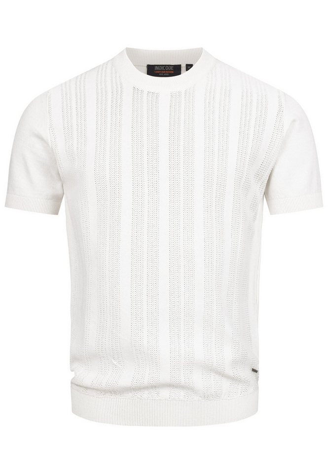 Indicode T-Shirt INVarson mit vertikalem Strickmuster für eine stilvolle Optik Indicode T-Shirt INVarson mit vertikalem Strickmuster für eine stilvolle Optik von Indicode