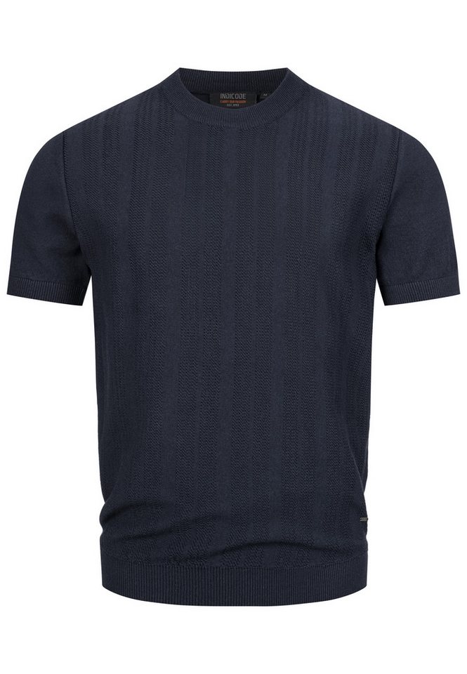 Indicode T-Shirt INVarson mit vertikalem Strickmuster für eine stilvolle Optik Indicode T-Shirt INVarson mit vertikalem Strickmuster für eine stilvolle Optik von Indicode