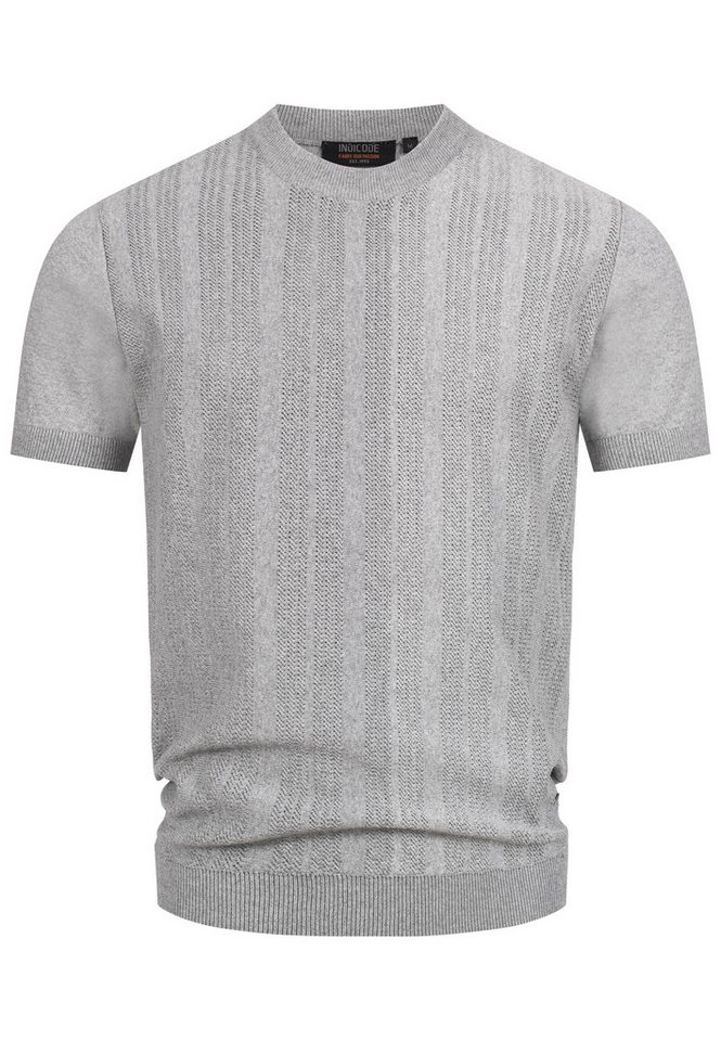 Indicode T-Shirt INVarson mit vertikalem Strickmuster für eine stilvolle Optik Indicode T-Shirt INVarson mit vertikalem Strickmuster für eine stilvolle Optik von Indicode