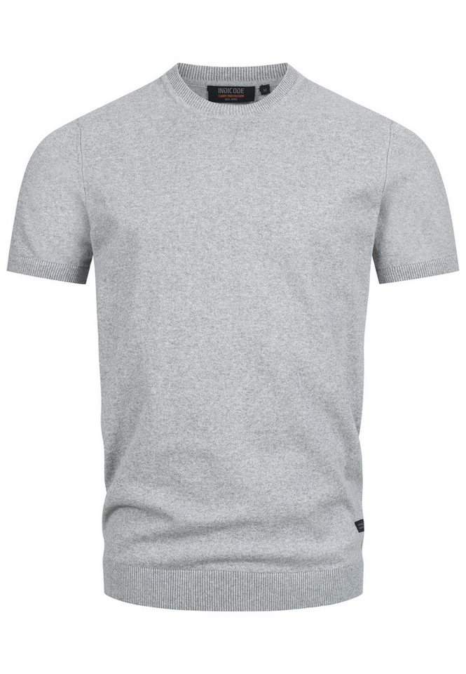 Indicode T-Shirt INVasko Klassisches Feinstrick-T-Shirt mit Rippstricksaum Indicode T-Shirt INVasko Klassisches Feinstrick-T-Shirt mit Rippstricksaum von Indicode