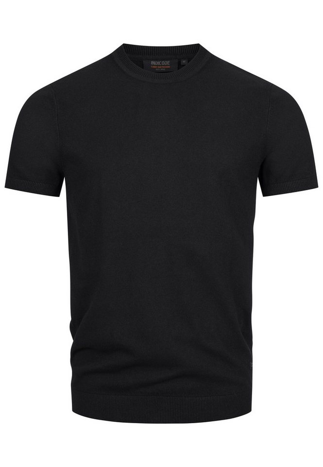 Indicode T-Shirt INVasko Klassisches Feinstrick-T-Shirt mit Rippstricksaum Indicode T-Shirt INVasko Klassisches Feinstrick-T-Shirt mit Rippstricksaum von Indicode