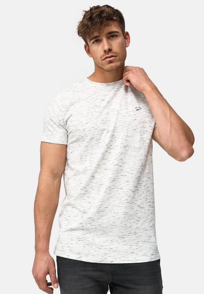Indicode T-Shirt Kloge mit dezentem Label-Detail auf der Brust von Indicode