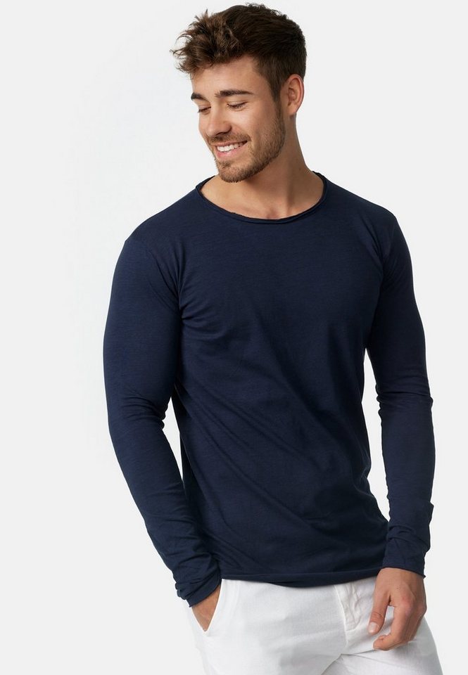 Indicode Langarmshirt Herren Willbur Longsleeve Shirt Herrenshirt Longsleeve von Indicode