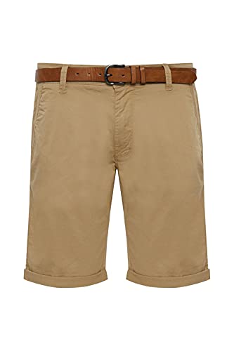 Indicode Tenefa Herren Chino Shorts Bermuda Kurze Hose mit Gürtel, Größe:L, Farbe:Amber (035) von Indicode