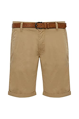 Indicode Tenefa Herren Chino Shorts Bermuda Kurze Hose mit Gürtel, Größe:S, Farbe:Amber (035) von Indicode