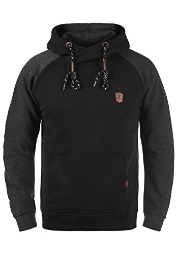 Indicode Toney Herren Kapuzenpullover Hoodie Pullover mit Kapuze, Größe:L, Farbe:Black (999) von Indicode