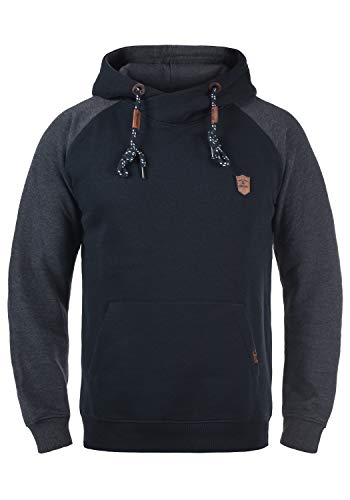 Indicode Toney Herren Kapuzenpullover Hoodie Pullover mit Kapuze, Größe:L, Farbe:Navy (400) von Indicode