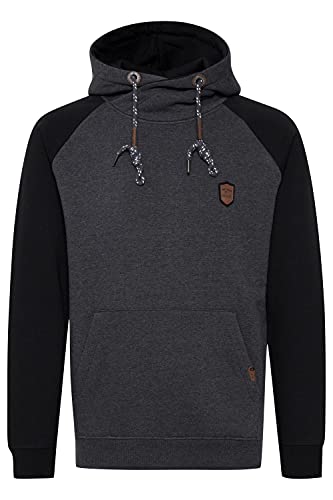 Indicode Toney Herren Kapuzenpullover Hoodie Pullover mit Kapuze, Größe:M, Farbe:Charcoal Mix (915) von Indicode