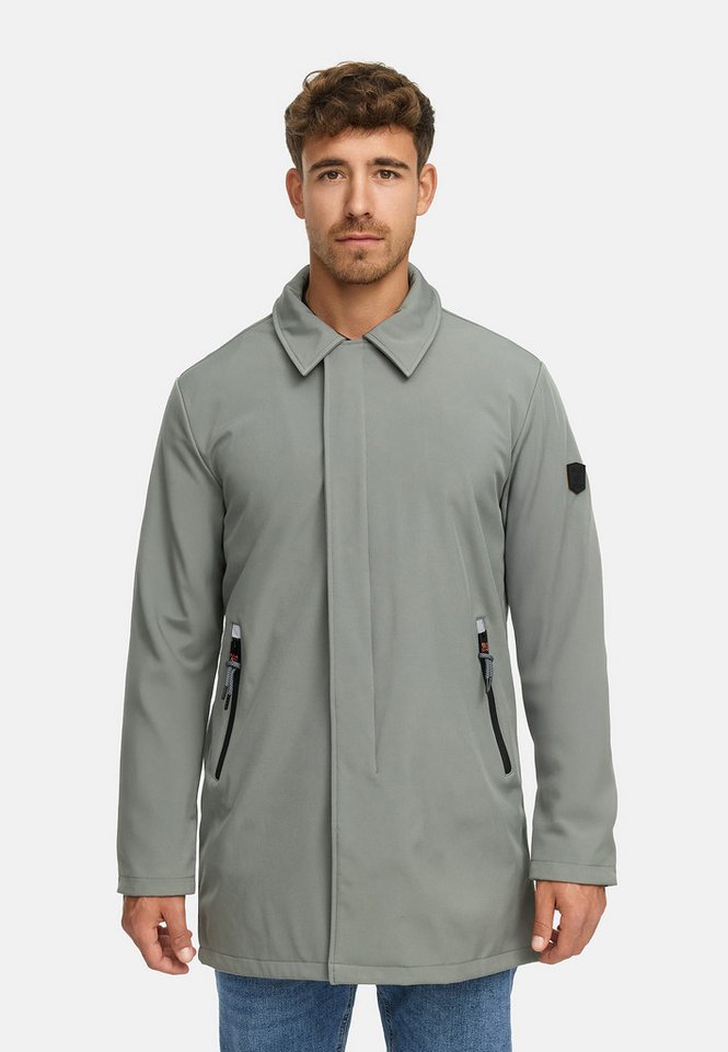 Indicode Softshellmantel Herren INRoute Softshell Mantel Herrenmantel Stylischer Herren Mantel von Indicode