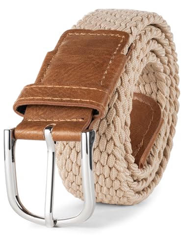 Indicode Unisex Alvin Stoffgürtel 35mm breit | Kunstleder-Riemen & Metall Gürtelschnalle Tan 90 Indicode Unisex Alvin Stoffgürtel 35mm breit | Kunstleder-Riemen & Metall Gürtelschnalle Tan 90 von Indicode