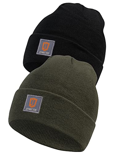Indicode Herren, Unisex Vulcano 2er-Pack Winter Mütze | Wintermütze Strickmütze Beanie Black/Army OS Indicode Herren, Unisex Vulcano 2er-Pack Winter Mütze | Wintermütze Strickmütze Beanie Black/Army OS von Indicode