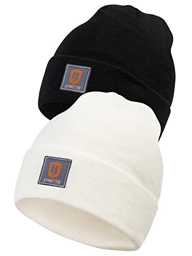Indicode Herren, Unisex Vulcano 2er-Pack Winter Mütze | Wintermütze Strickmütze Beanie Offwhite/Black OS Indicode Herren, Unisex Vulcano 2er-Pack Winter Mütze | Wintermütze Strickmütze Beanie Offwhite/Black OS von Indicode