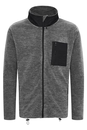 Indicode Wilton Herren Fleecejacke Sweatjacke Jacke mit Stehkragen, Größe:XXL, Farbe:Black (999) von Indicode