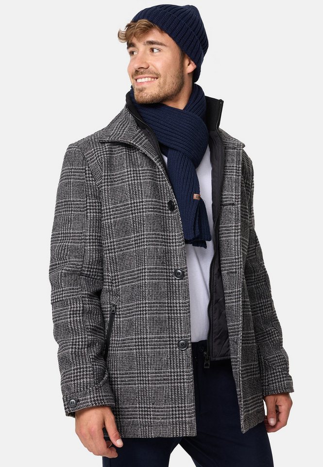Indicode Wollmantel Brittany mit wattierter Innenjacke und Zippertaschen Indicode Wollmantel Brittany mit wattierter Innenjacke und Zippertaschen von Indicode