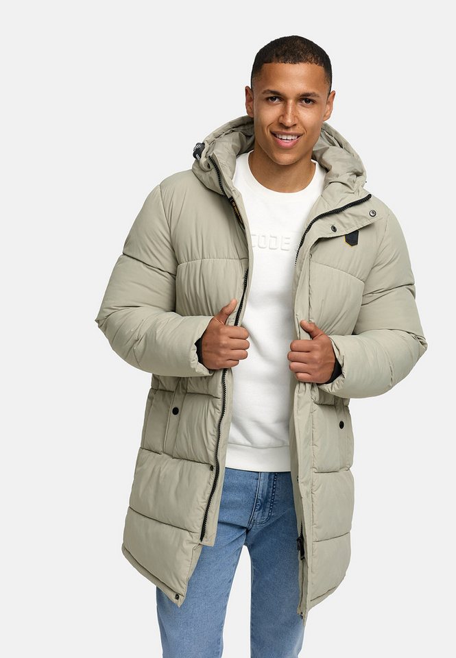 Indicode Winterjacke Herren INPazze Jacke Winter Herrenjacke Steppjacke mit Kapuze und Reißverschluss von Indicode