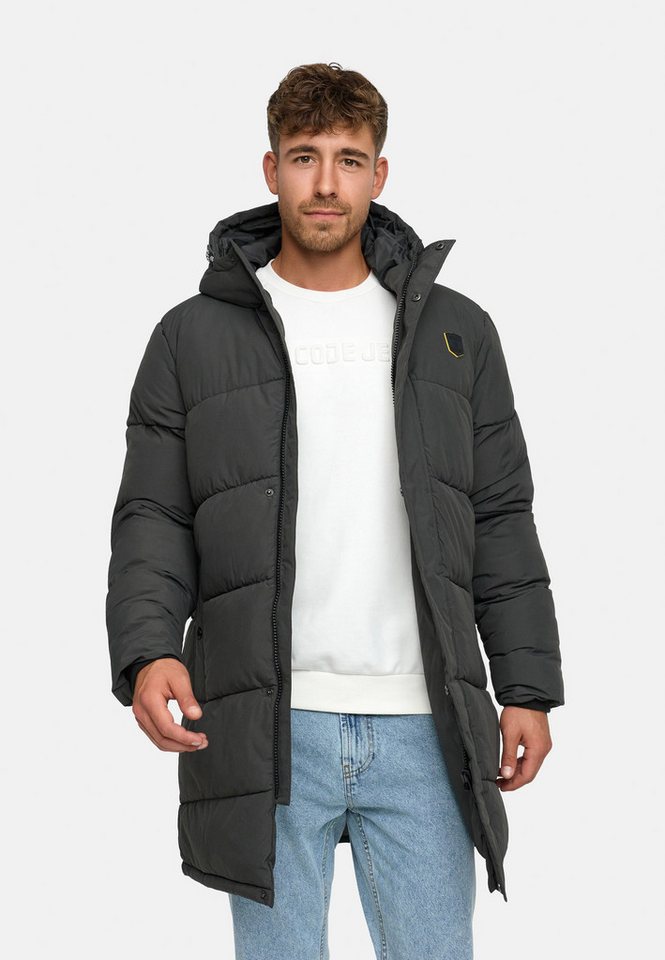 Indicode Winterjacke Herren INPazze Jacke Winter Herrenjacke Steppjacke mit Kapuze und Reißverschluss von Indicode