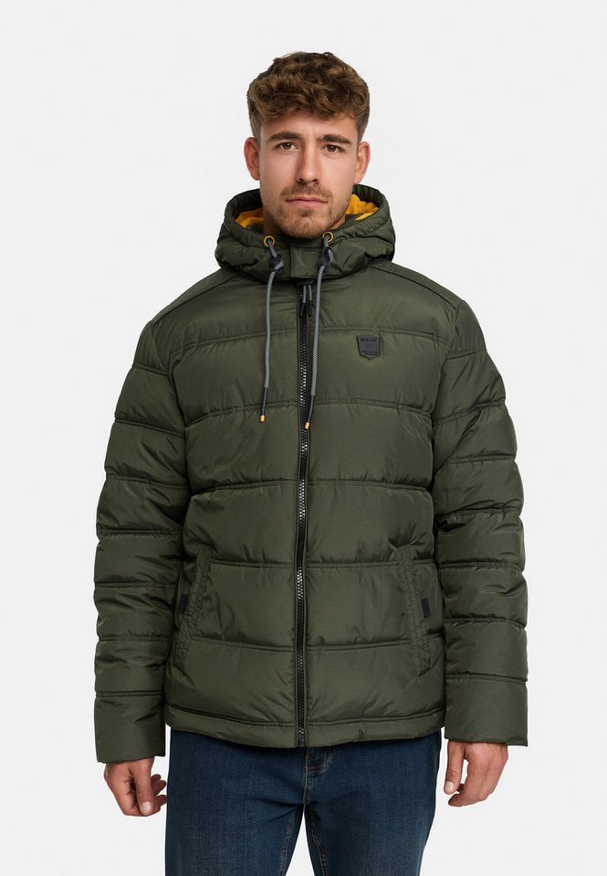Indicode Winterjacke INCoolios Warme Herren Steppjacke mit Kapuze von Indicode