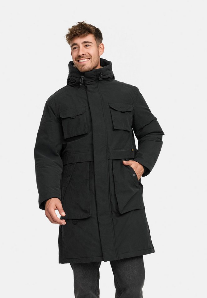 Indicode Parka Herren INKristof Herrenparka Herrenjacke Langer Parka mit wärmender Wattierung von Indicode