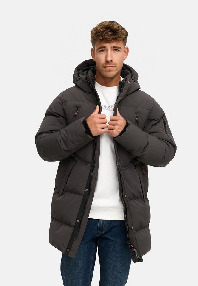Indicode Winterjacke Herren INBoulton Jacke Winter Herrenjacke Winterjacke mit Kapuze und Taschen von Indicode
