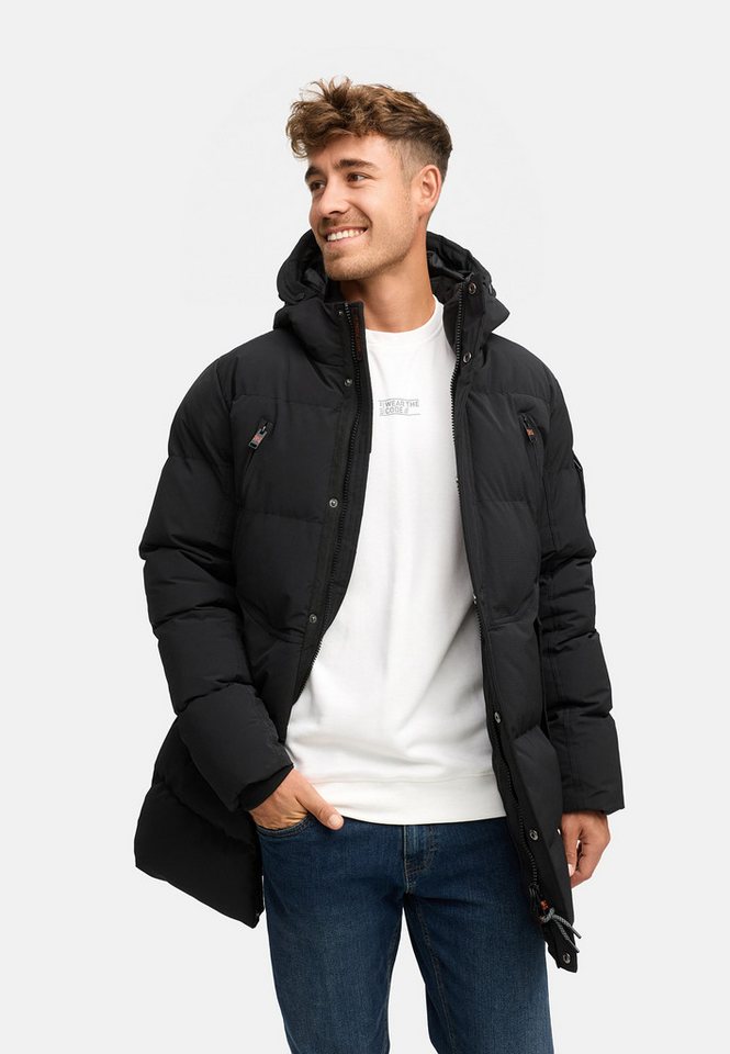 Indicode Winterjacke Herren INBoulton Jacke Winter Herrenjacke Winterjacke mit Kapuze und Taschen von Indicode