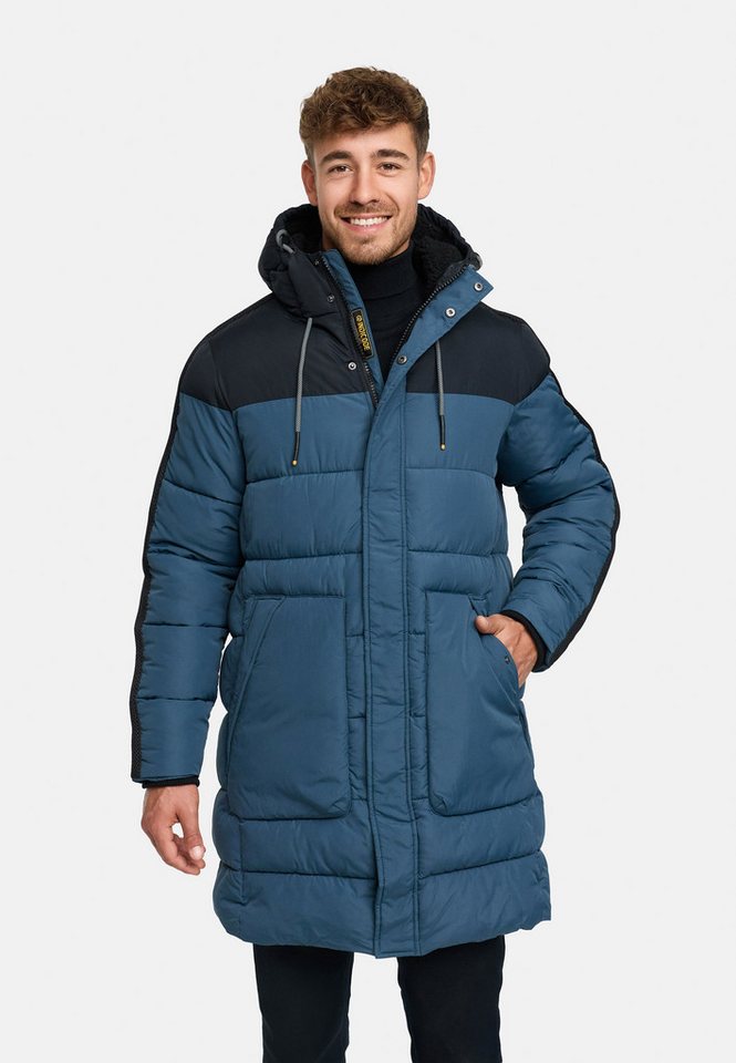Indicode Winterjacke Herren INKenter Jacke Winter Herrenjacke Winterjacke mit Kapuze und warmem Fleecefutter von Indicode
