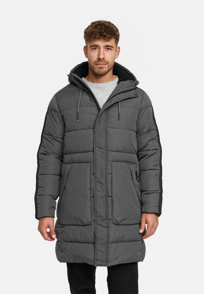 Indicode Winterjacke Herren INKenter Jacke Winter Herrenjacke Winterjacke mit Kapuze und warmem Fleecefutter von Indicode
