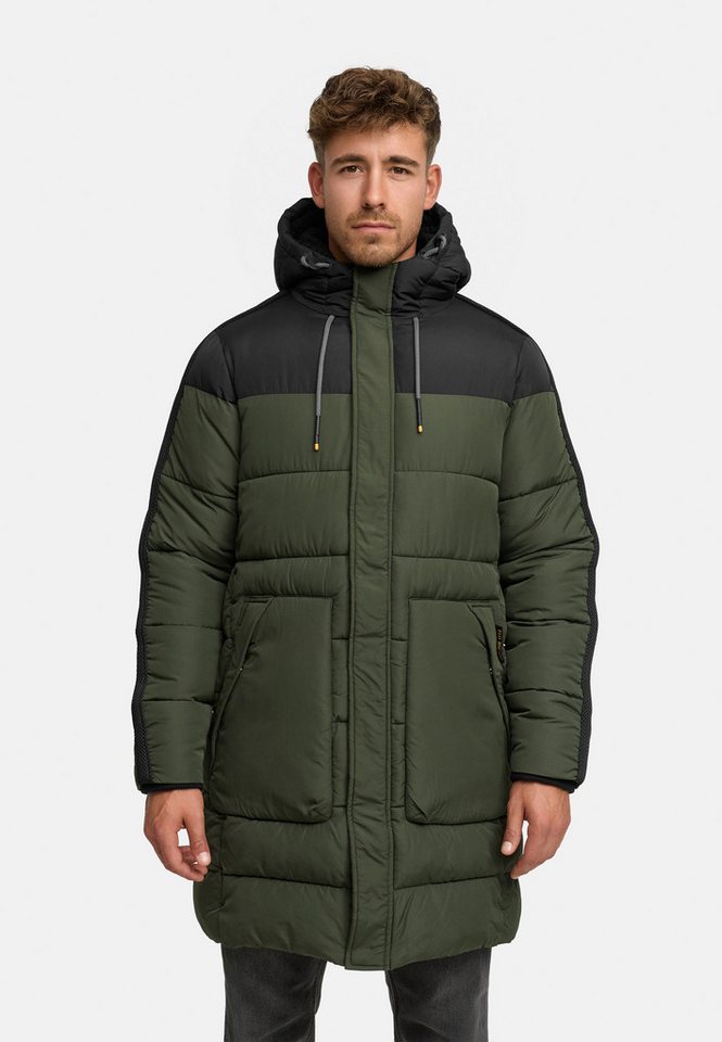 Indicode Winterjacke Herren INKenter Jacke Winter Herrenjacke Winterjacke mit Kapuze und warmem Fleecefutter von Indicode