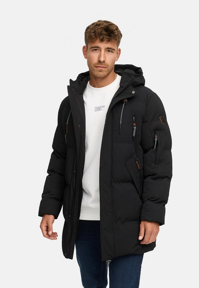 Indicode Winterjacke Herren INLondoy Jacke Winter Herrenjacke mit markanter Struktur und Kapuze von Indicode