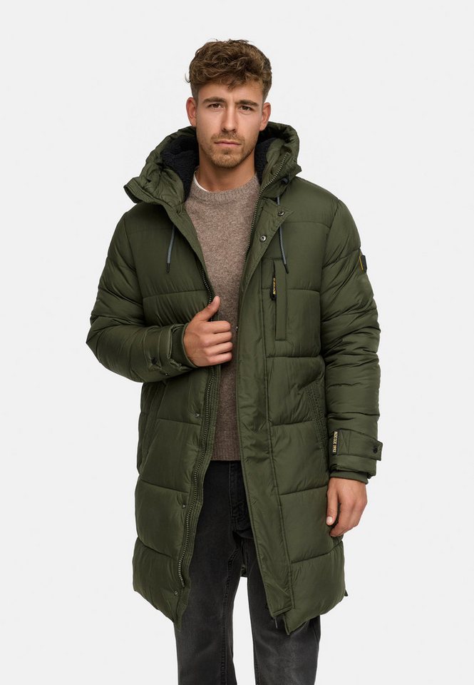 Indicode Winterjacke Herren INStuds Jacke Winter Herrenjacke Herren Parka mit Kapuze, warm gefüttert von Indicode