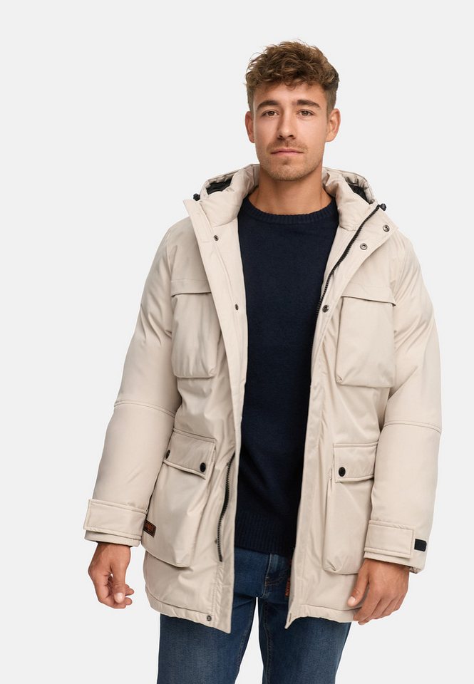 Indicode Parka Herren INTardil Herrenparka Herrenjacke mit Kapuze und Innentaschen von Indicode