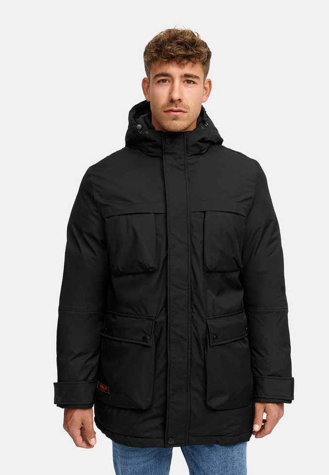 Indicode Parka Herren INTardil Herrenparka Herrenjacke mit Kapuze und Innentaschen von Indicode