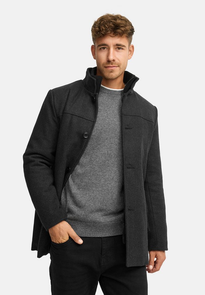 Indicode Wollmantel Herren INLunik Winter Mantel Herrenmantel Herrenmantel mit Wollanteil und wärmender Wattierung von Indicode