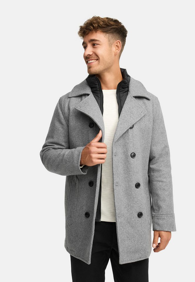 Indicode Wollmantel INLunil Herren Mantel mit Stepp-Optik, Winterjacke,Übergangsjacke Indicode Wollmantel INLunil Herren Mantel mit Stepp-Optik, Winterjacke,Übergangsjacke von Indicode