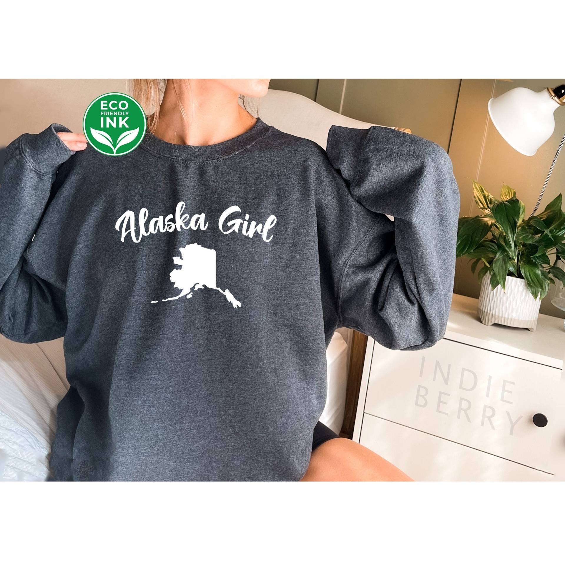 Alaska Girl Shirt Vintage Serie Alaskan Design State/Sweatshirt Langarm Hoodie Kinder von IndieBerry