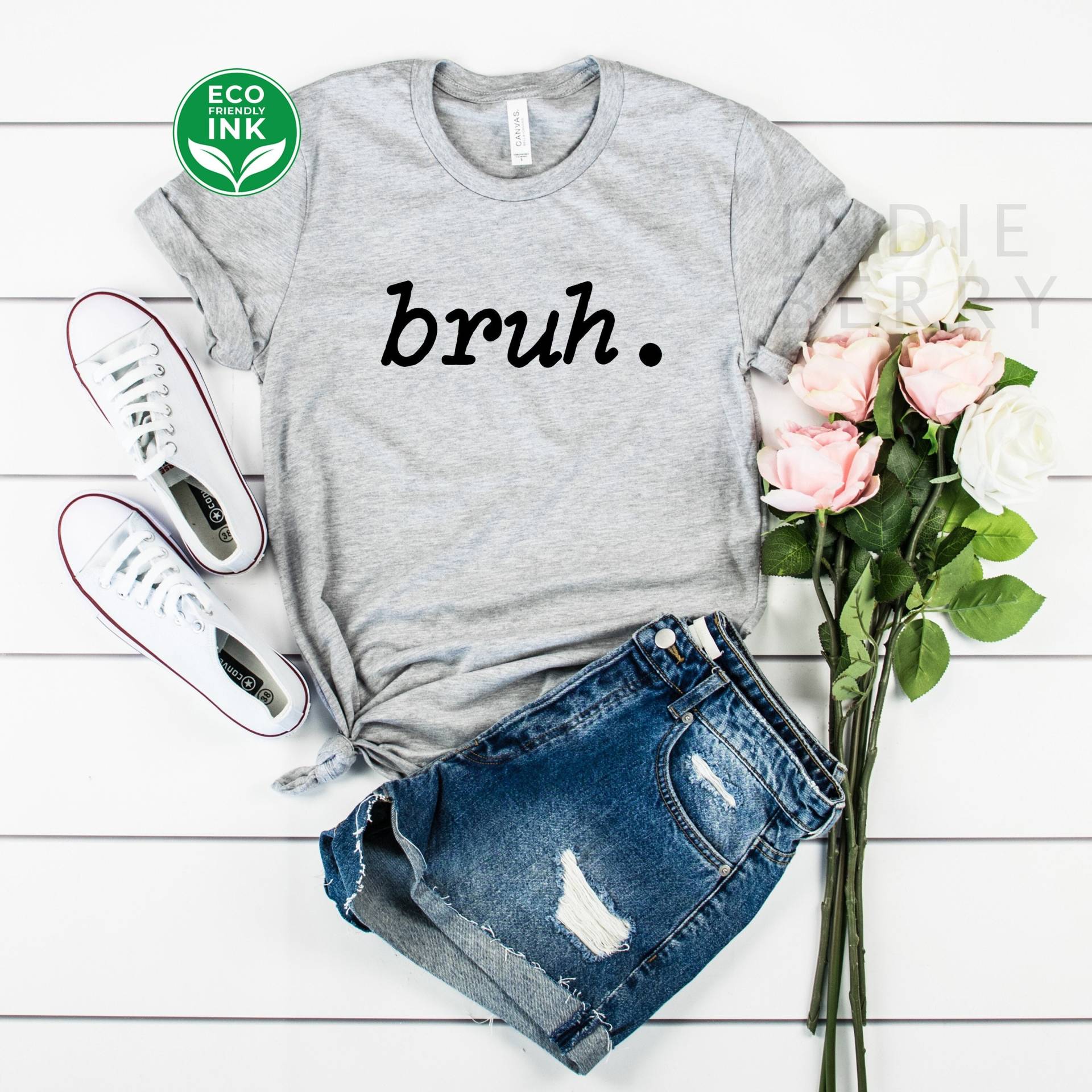 Bruh Brah Bro Dude T-Shirt Funny Hip Hop Urban Slang Shirt/Sweatshirt Langarm Hoodie Kinder von IndieBerry