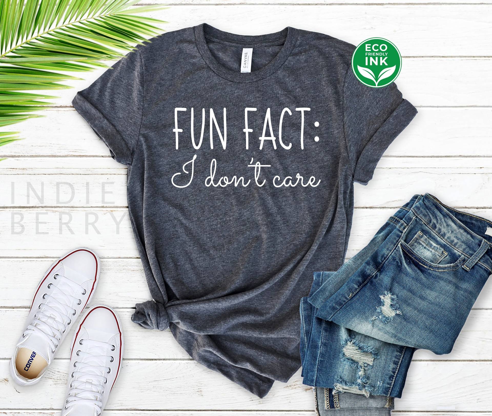 Fun Fact I Don't Care Shirt Funny Fröhliches Letter/Sweatshirt Langarm Hoodie Kinder von IndieBerry